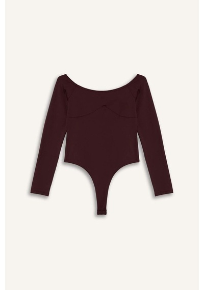 Defacto Uzun Kollu Body G5701ax25wnbr43 Bordo-br43