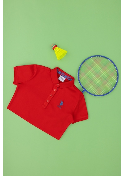 U.S. Polo Assn. Kız Çocuk Kırmızı Polo Yaka Basic Tişört 50283286-VR030 U.S. Polo Assn. Kız Çocuk Kırmızı Polo Yaka Basic Tişört 50283286-VR030