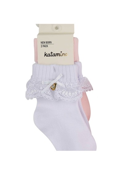 Katamino Amy 2'li Aks. Bebek Soket K44024 Karışık Renk Asorti