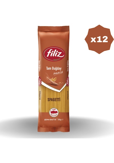 Tam Buğday Spagetti Makarna 500 Gr - 12 Adet