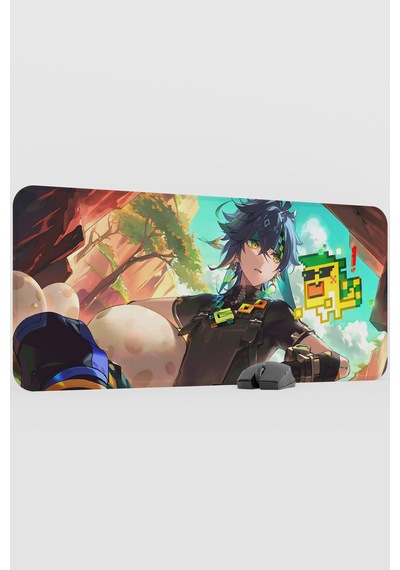 Kinich Genshin Impact Anime Gacha V2 - 90x40 Xxl Gaming Mouse Pad Fare Altlığı