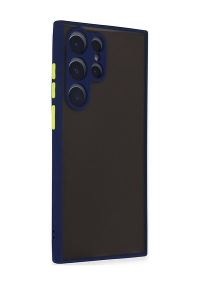 Samsung Galaxy Uyumlu   S22 Ultra Kılıf Montreal Silikon Kapak - Lacivert