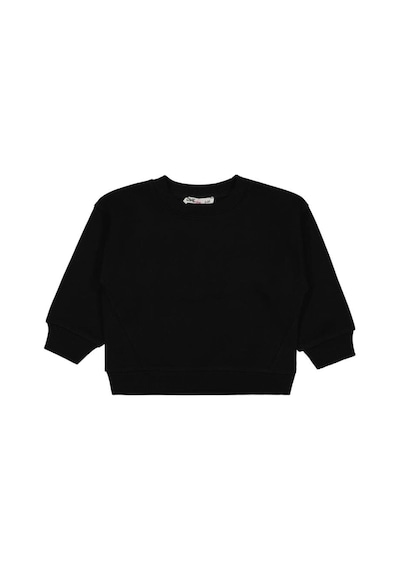 Civil Girls Düz 2-5 Yaş Sweatshirt Siyah