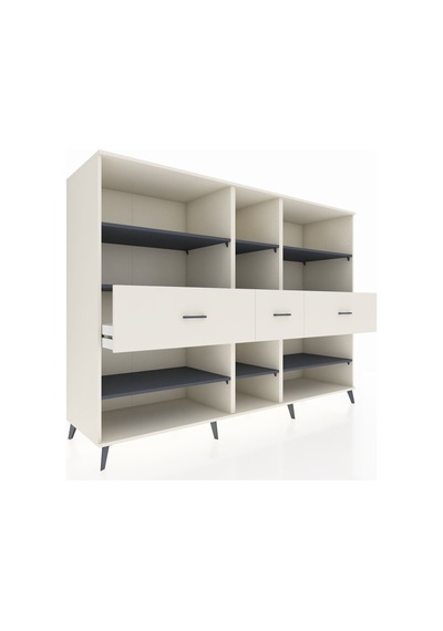 Kronos Dolap 9 Raflı 3 Çekmeceli 220x59x163 Aytaşı-antrasit/ayta Aytaşı-antrasit/aytaşı Kronos Dolap 9 Raflı 3 Çekmeceli 220x59x163 Aytaşı-antrasit/ayta Aytaşı-antrasit/aytaşı