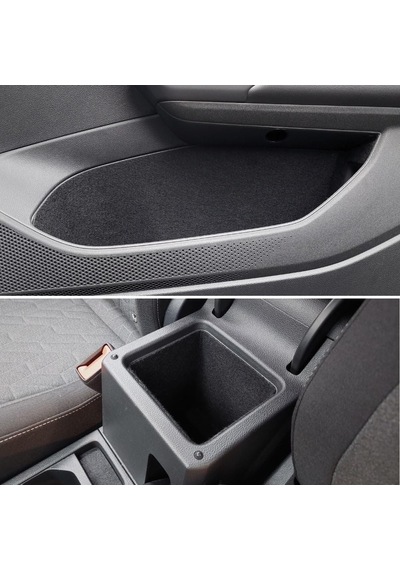 Vw T-cross Araç İçi Konfor Seti Kapı İçi Bardaklık Konsol Koruma Kaydırmaz Kumaş Organizer İç A