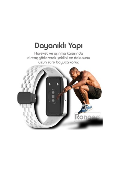 10-9-8 İle Uyumlu Delikli Tasarım Air Loop Silikon Kordon Manyetik Toka Mekanizmalı Nefes Alabilirlik Sağlayan Deform
