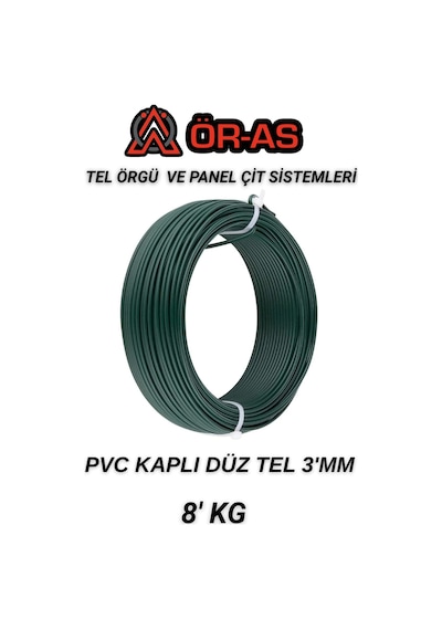 Pvc - Kaplı Düz Tel - 3 Mm Kalınlık - 8 -kg
