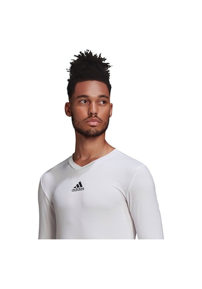 Adidas Team Base Tee Erkek Uzun Kollu Antrenman Tişörtü Beyaz Beyaz