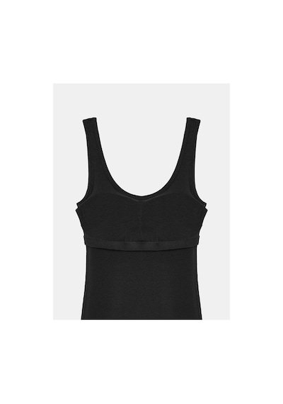 Dilvin 91733 Bra-free Midi Elbise-siyah-16505