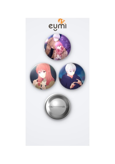 A Sign Of Affection Animesi Yuki Itose Ve Itsuomi Nagi Anime 3'lü Metal Rozet Seti 58mm İğneli Buton Çanta Yaka Rozeti Çok Renkli
