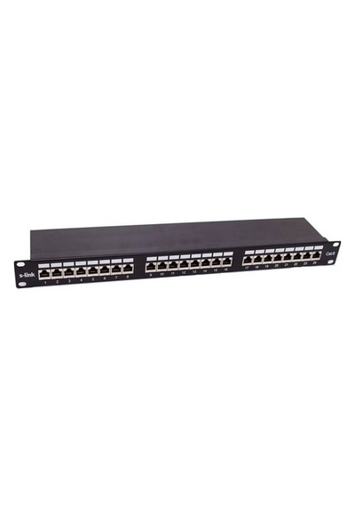 S-Link SL-F624 CAT 6 Patch Panel 24-Port UTP 1U