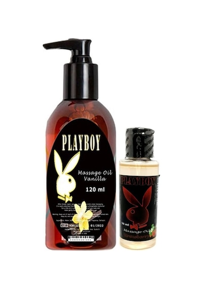 Playboy Aromaterapi Vanilya Massage Oil 120 Ml + Çilek Aromalı Massage Vücut Masaj Yağı 50 Ml