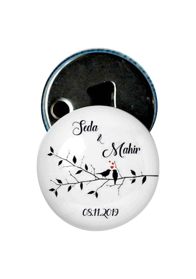 Nikah Şekeri Lavanta Kesesi İsim Baskılı Nişan Hediyelik BK-111