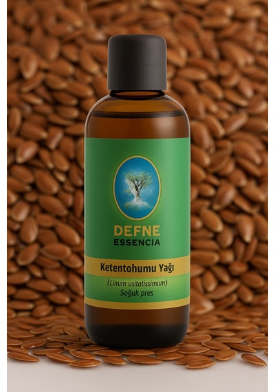 Keten Tohumu Yağı Soğuk Pres Geleneksel Gıda Amaçlı 100ml
