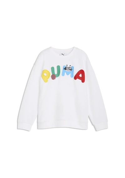 Puma Sporty Cats Relaxed Crew Ps Puma White Unisex Beyaz Sweatshirt