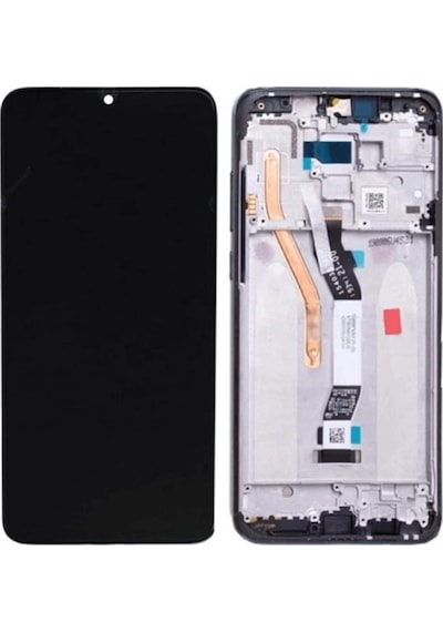 Xiaomi Redmi Note 8 Pro Lcd Ekran Dokunmatik Siyah Çıtalı