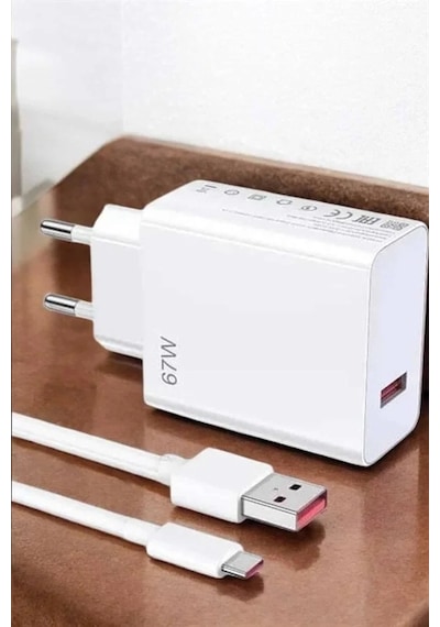 Lbk Şarj Aleti 67w Hızlı Şarj Turbo Type-c Uyumlu Şarj Adaptörü Kablosu