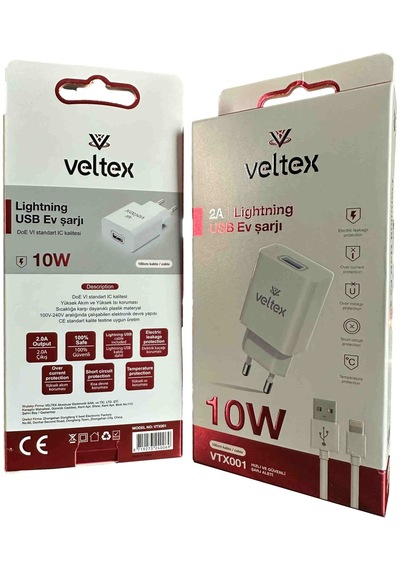 10w 2a Apple Uyumlu iPhone Şarj Aleti Vtx001
