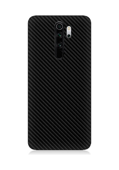 Xiaomi Redmi Note 8 Pro Uyumlu Silikon Kılıf Siyah Karbon Motif