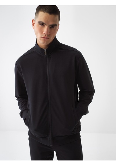 Xint Siyah Pamuk Dokulu Regular Fit Sweat Mont 350192