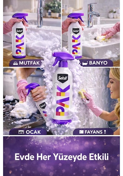 Selsil Pak Köpük 500ml + Krem 500gr 2'li Set