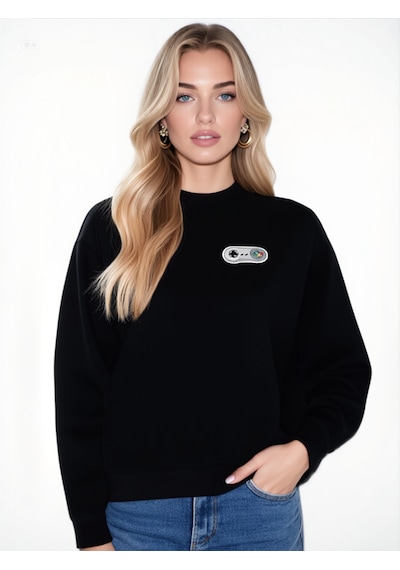 Ogc Konsol Unisex Sweatshirt Siyah