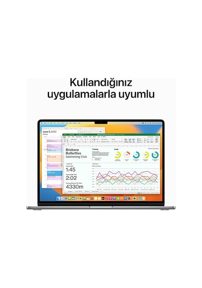 Apple MacBook Air M2 MQKX3TU/A 8  GB 512 GB SSD 15.3" MacOS Dizüstü Bilgisayar