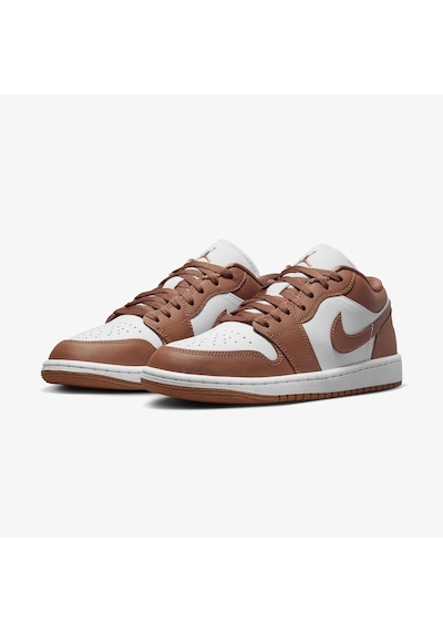 Nike Air Jordan 1 Low Unisex Basketbol Ayakkabısı Kahverengi - Beyaz