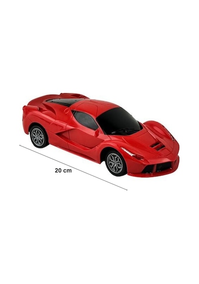 1:24 Ölçek Full Fonksiyon Uzaktan Kumandalı Gerçekçi Spor Yarış Arabası 20 Cm Kırmızı