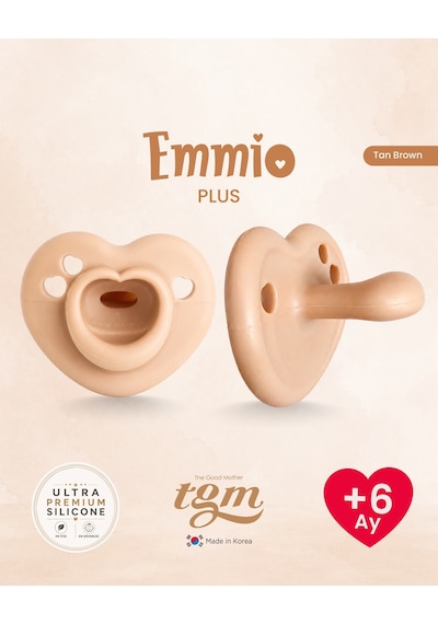 Tgm Baby Ultra Premium Silikon Kalpli Emzik Plus Açık Kahverengi