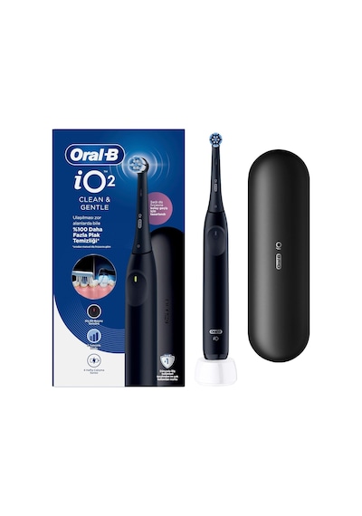Oral-b Io2 Siyah Şarjlı/elektrikli Diş Fırçası, 1 Fırça Başlığı,