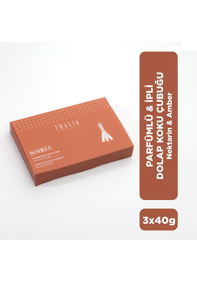 Thalia Home Nektarin & Amber Kokulu İpli Dolap Kokusu Çubuğu 3 x 40 G