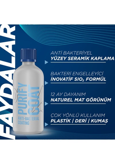 Gyeon Q² Purifycoat Antibakteriyel Yüzey Koruma Seramik Kaplama -