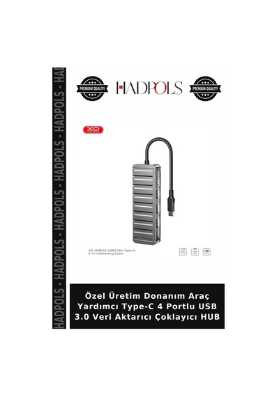 Özel Üretim Donanım Araç Yardımcı Type-c 4 Portlu Usb 3.0 Veri Aktarıcı Çoklayıcı Hub
