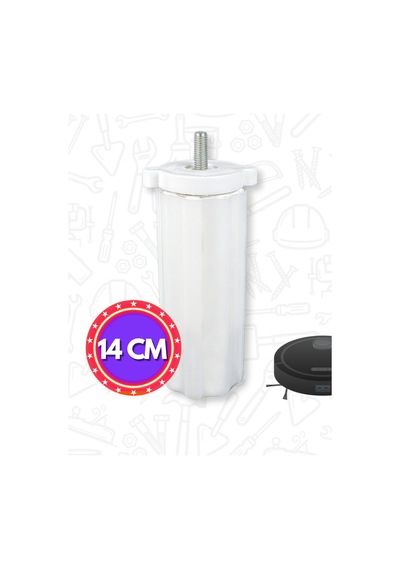 Gizli Orta Mobilya Kanepe Koltuk M8 Civatalı Orta Ayarlanabilir Destek Ayağı Beyaz 14 Cm - 18 Cm Beyaz