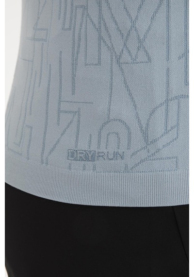 Maraton Active Slimfit Erkek Bisiklet Yaka Kısa Kol Koşu Sisli Mavi T-Shirt 821075-Sisli Mavi