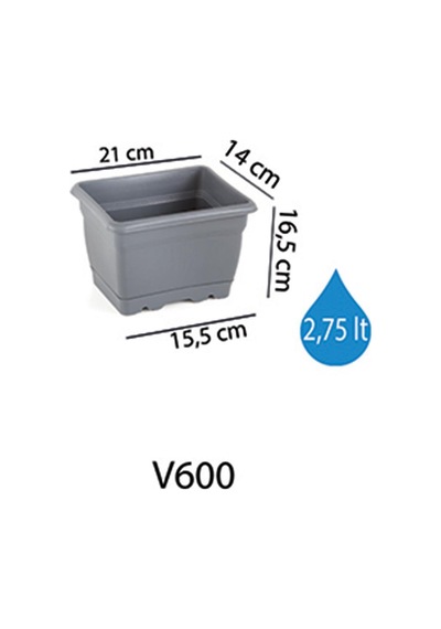 Serinova Villa Balkon Saksı 2.75 Lt