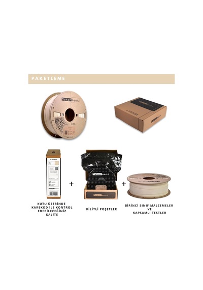 Pla Maker Fildişi , 1.75mm 1kg 3d Yazıcı Pla Filamenti Çok Renkli