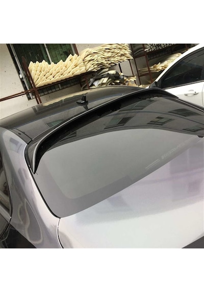 Mercedes W205 Boyalı Pianoblack Cam Üstü Spoiler 2015-2021 Aras