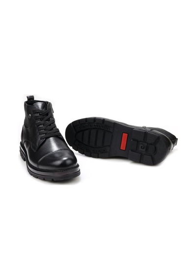Pierre Cardin 90-430 Erkek Hakiki Deri Casual Bot Siyah