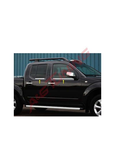 Nissan Navara Krom Cam Çıtası 2006-2015 Arası 4Prç Paslanmaz Çelik