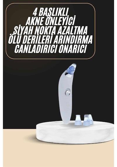 Siyah Nokta Temizleme Cihazı 4 Başlıklı Vakumlu Pilli Ölü Deri Arındırma Mh-hs0795-6193