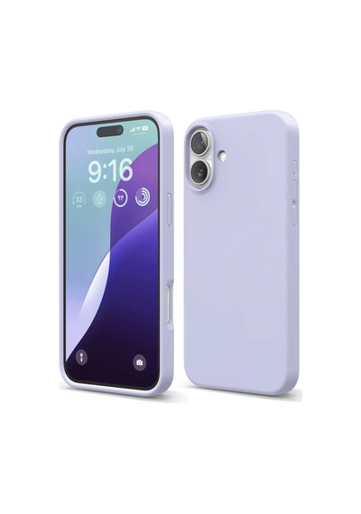 Apple Uyumlu - iPhone 16 Plus Kılıf Nano İçi Kadife Silikon - Lila