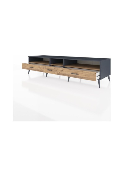 Kronos Tv Ünitesi 3 Raflı 3 Çekmeceli 220x59x51 Antrasit-çam Atlas Çam/atlas Çam - Antrasıt Kronos Tv Ünitesi 3 Raflı 3 Çekmeceli 220x59x51 Antrasit-çam Atlas Çam/atlas Çam - Antrasıt