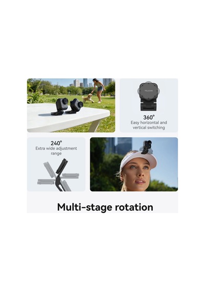 Telesin Insta360 Go Ultra Için Magnetic Pivot Clip