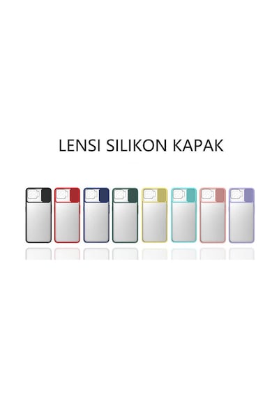 Noktaks - Oppo A73 Uyumlu - Kılıf Slayt Sürgülü Arkası Buzlu Lensi Kapak - Sarı