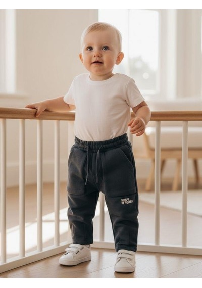 Zekids Erkek Çocuk Cepli Jogger Eşofman Alt-16386 İndigo