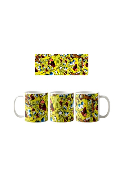 Sünger Bob Kupa Bardak Tek Adet K0128 Çok Renkli
