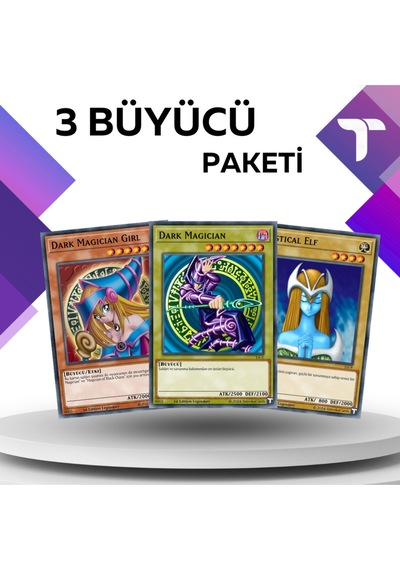 Yu-gi-oh Türkçe 3 Büyücü Paketi