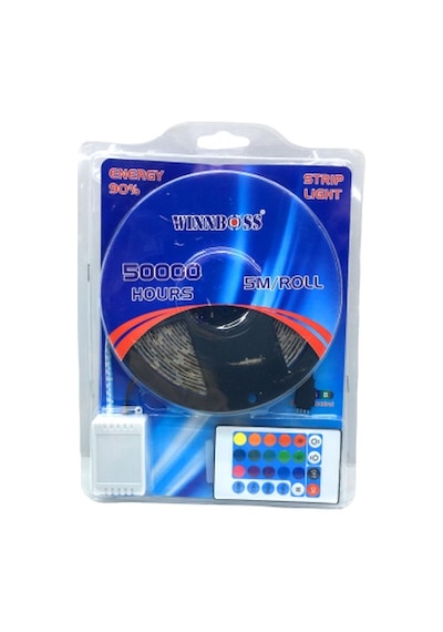 Rgb 3çip Kumandalı Şerit Led 5mt